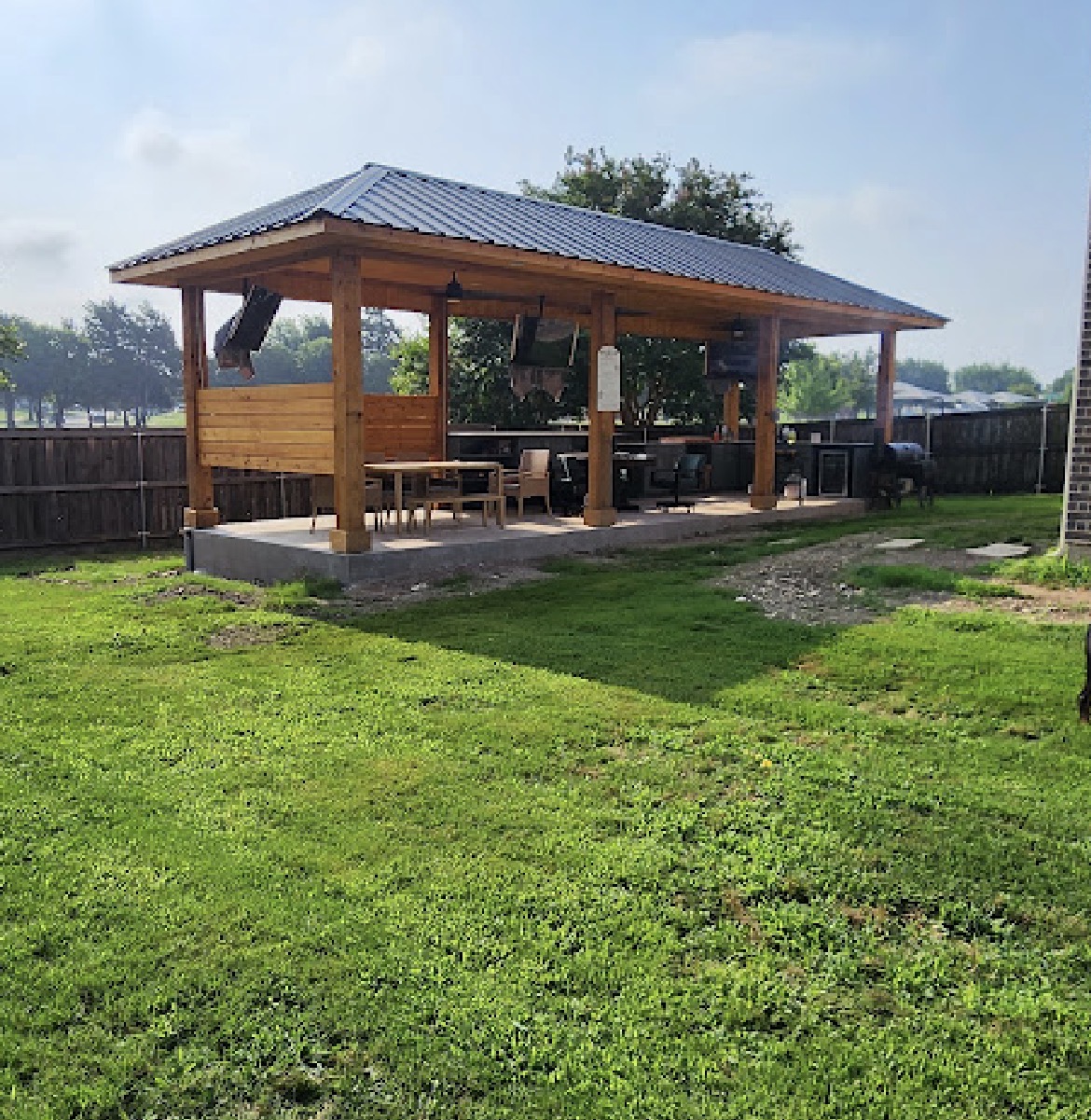 Custom wood gazebo and covered patio project